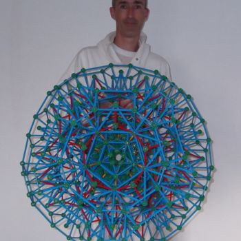 Sculpture titled "Dreamsphere Merkaba…" by Spiritual Master Free Spirit, Original Artwork, Plastic