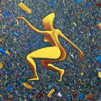 Painting titled "The Dancer" by Spiros Gremo, Original Artwork, Acrylic