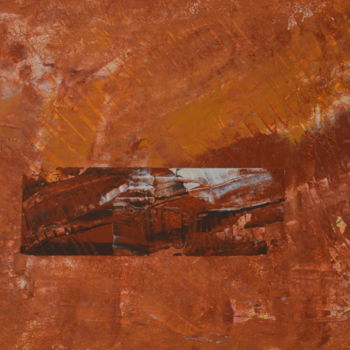 Painting titled "désert" by Stefpit, Original Artwork