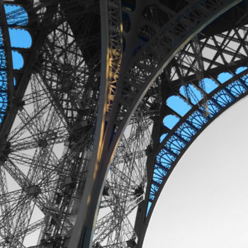 Fotografie getiteld "Eiffel tower black…" door Splash, Origineel Kunstwerk