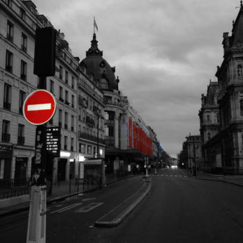 Photography titled "red Paris color spl…" by Splash, Original Artwork