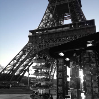 "Eiffel tower black…" başlıklı Fotoğraf Splash tarafından, Orijinal sanat