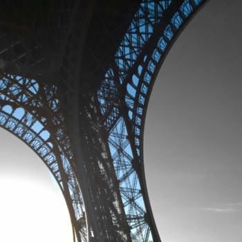 Fotografie getiteld "Eiffel tower black…" door Splash, Origineel Kunstwerk