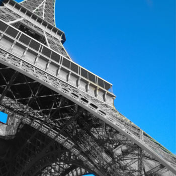 Photography titled "Eiffel tower black…" by Splash, Original Artwork