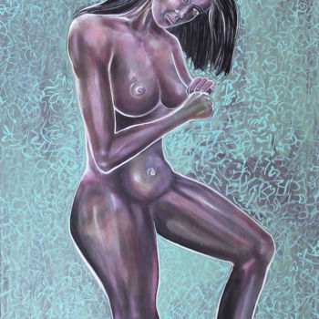 Peinture intitulée "nudité" par Spoek, Œuvre d'art originale