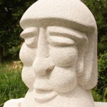 Sculpture titled "nazca" by Michael Ghemrani, Original Artwork, Stone