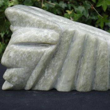 Sculpture titled "schizo bis" by Michael Ghemrani, Original Artwork, Stone