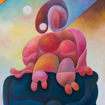 Peinture intitulée "Vigie" par Antony Squizzato, Œuvre d'art originale, Huile