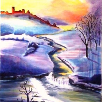 Painting titled "L'hiver, le temps d…" by Jlrajot, Original Artwork