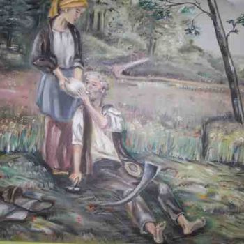 Pittura intitolato "original oil on can…" da Maja Ibrisimovic, Opera d'arte originale