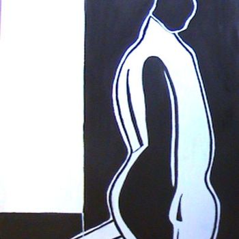 Pintura intitulada "en blanco y negro" por Sandra Soler, Obras de arte originais