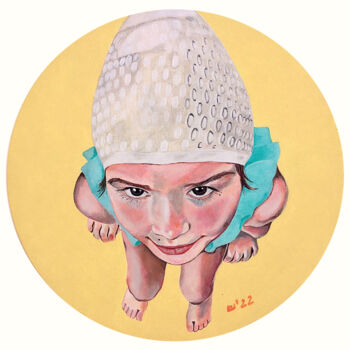 Pintura titulada "Swimmer" por Stacy Shpak, Obra de arte original, Acrílico