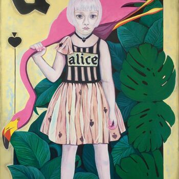 Malarstwo zatytułowany „Alice after Wonderl…” autorstwa Stacy Shpak, Oryginalna praca, Akryl