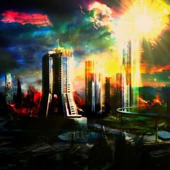 Arte digital titulada "A new beginning" por Staffprod, Obra de arte original, Pintura Digital