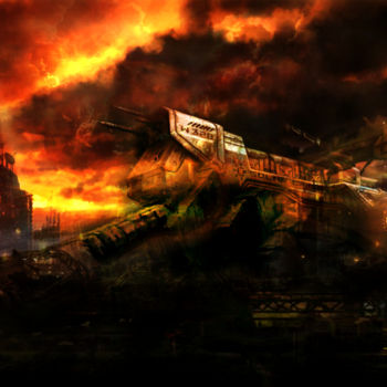 Digital Arts titled "After Apocalypse-2" by Staffprod, Original Artwork, Digital Painting