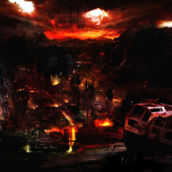Digital Arts titled "After Apocalypse" by Staffprod, Original Artwork, Digital Painting