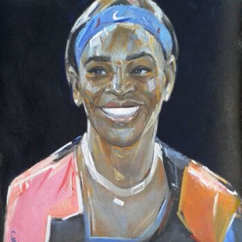 Painting titled "The Winning Smile" by Stan Bigda, Original Artwork, Oil