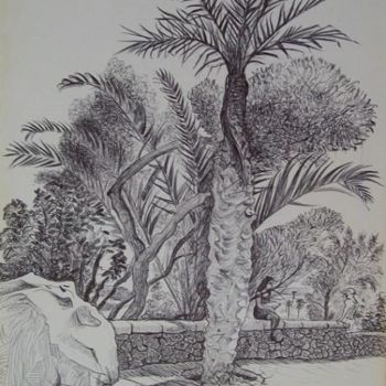 Drawing titled "Las Palmas 4" by Stan Bigda, Original Artwork, Other