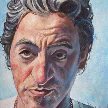 Pittura intitolato "Face 12 B.S." da Stan Bigda, Opera d'arte originale