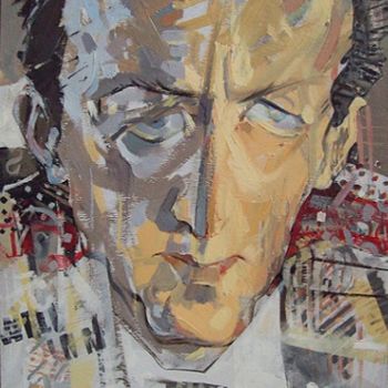 Malerei mit dem Titel "Face 31 nk" von Stan Bigda, Original-Kunstwerk