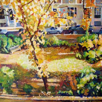 Pintura intitulada "Kildare Gardens" por Stan Bigda, Obras de arte originais, Acrílico