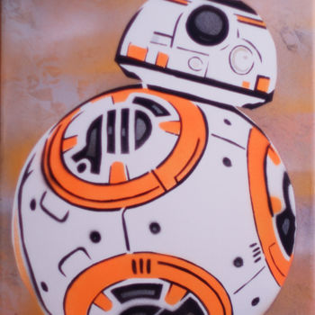 Картина под названием "BB8" - Stan Spray Art, Подлинное произведение искусства, Рисунок распылителем краски