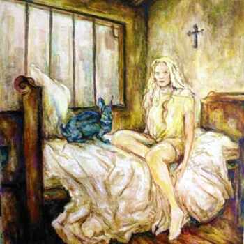 Peinture intitulée "Alice" par Robert Meeder, Œuvre d'art originale