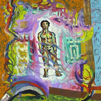 Painting titled "ID 691 Human being…" by Stanislaus Szypura (Stacho), Original Artwork