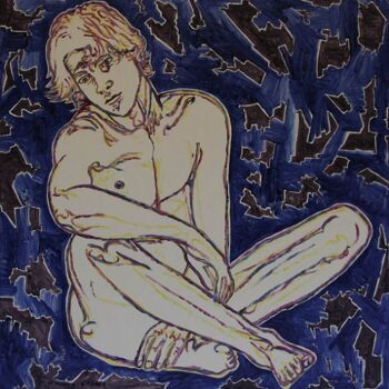 Malerei mit dem Titel "ID 1998 Human being…" von Stanislaus Szypura (Stacho), Original-Kunstwerk