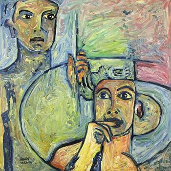 Painting titled "ID 324 Human being…" by Stanislaus Szypura (Stacho), Original Artwork