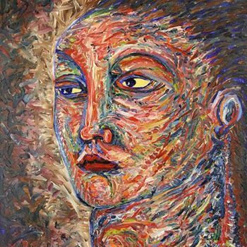 Painting titled "ID 252 Human being…" by Stanislaus Szypura (Stacho), Original Artwork