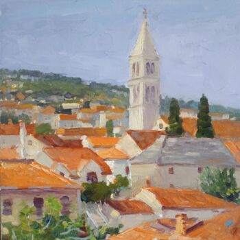 Pittura intitolato "Supetar2. Croatia" da Stanislav Antipov, Opera d'arte originale, Olio