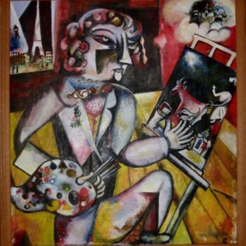 Картина под названием "Марк Захарович Шага…" - Станислав Блинков, Подлинное произведение искусства, Масло