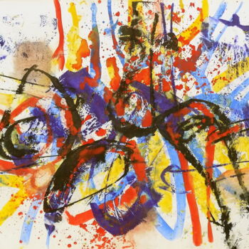 Malerei mit dem Titel "Improvisations-XL" von Stanislav Bojankov, Original-Kunstwerk, Acryl