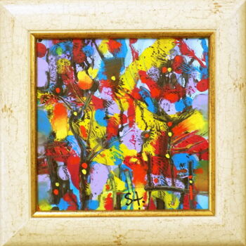 Peinture intitulée "Jazzy mood-LXIII" par Stanislav Bojankov, Œuvre d'art originale, Acrylique