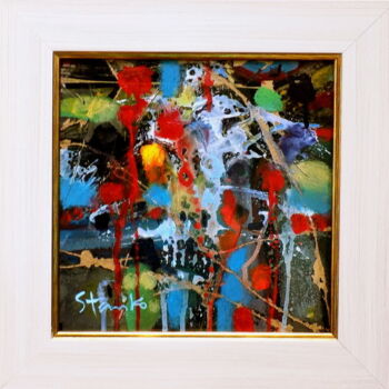 Malerei mit dem Titel "Jazzy mood-III" von Stanislav Bojankov, Original-Kunstwerk, Acryl