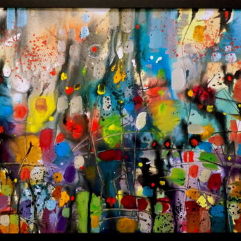 Malerei mit dem Titel "Just rainy-XCVI" von Stanislav Bojankov, Original-Kunstwerk, Acryl