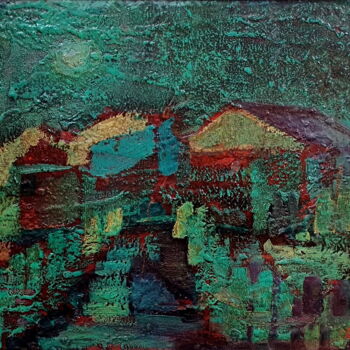 Malarstwo zatytułowany „Landscape-3” autorstwa Stanislav Bojankov, Oryginalna praca, Olej