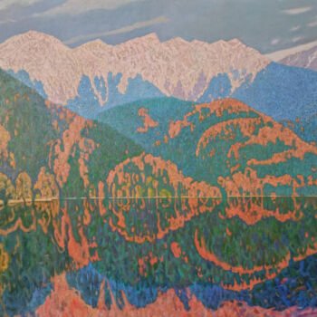 Картина под названием "Осень на Рице" - Stanislav Dulatov, Подлинное произведение искусства, Масло