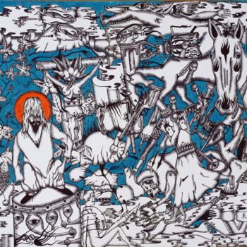 Картина под названием "КТО БЕЗ ГРЕХА?ПЕРВЫ…" - Stanislav Lyashenko, Подлинное произведение искусства, Другой