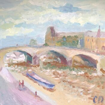 Pintura titulada "Pont du Carrousel.…" por Stanislav Polikarpov, Obra de arte original, Oleo
