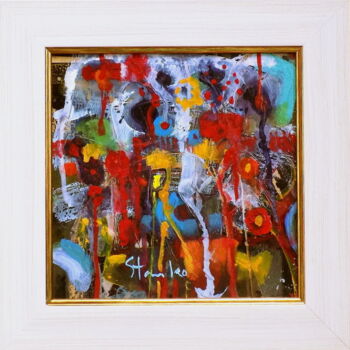 Painting titled "Jazzy mood-V" by Stanislav Bojankov, Original Artwork, Acrylic