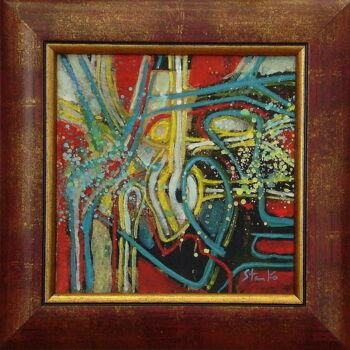 Pintura intitulada "Heart-V" por Stanislav Bojankov, Obras de arte originais, Acrílico