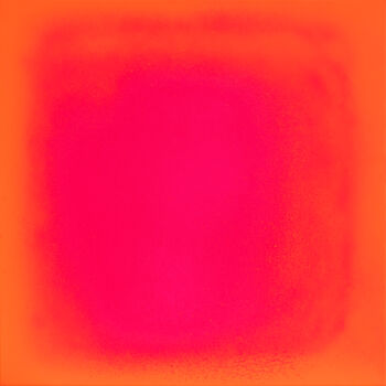 Painting titled "Pink Orange" by Stanko, Original Artwork, Acrylic Mounted on Wood Stretcher frame