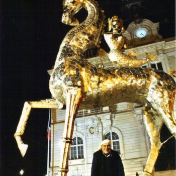 雕塑 标题为“La Comédie Mytholog…” 由Stanko Kristic, 原创艺术品, 金属