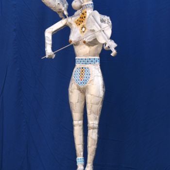 Sculpture titled "La Comédie musicien…" by Stanko Kristic, Original Artwork, Metals