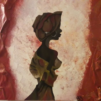 Peinture intitulée "Femme africaine" par Sophie Baillon, Œuvre d'art originale, Acrylique
