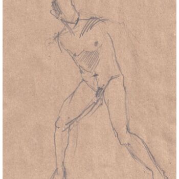 "nude sketch" başlıklı Resim Startistgallery tarafından, Orijinal sanat, Kalem
