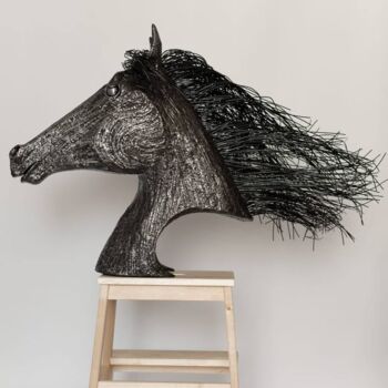 Escultura titulada "Конь" por Stas Chernovasilenko, Obra de arte original, Metales
