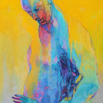 Malerei mit dem Titel "Who am I?" von Stas Prokhortsev Stanislav Prokhortsev, Original-Kunstwerk, Öl